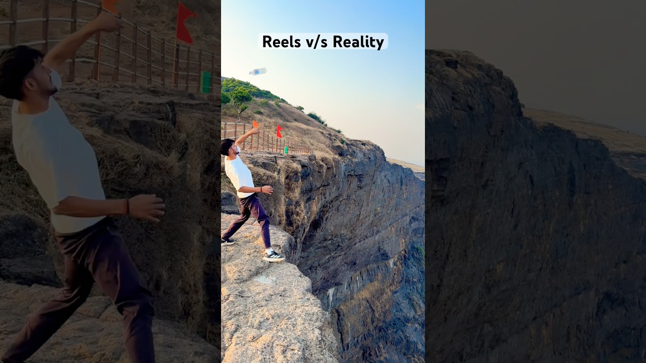 Reels vs reality 🤯 #shorts #YouTube shorts #travel #viralvideo #shortsfeed