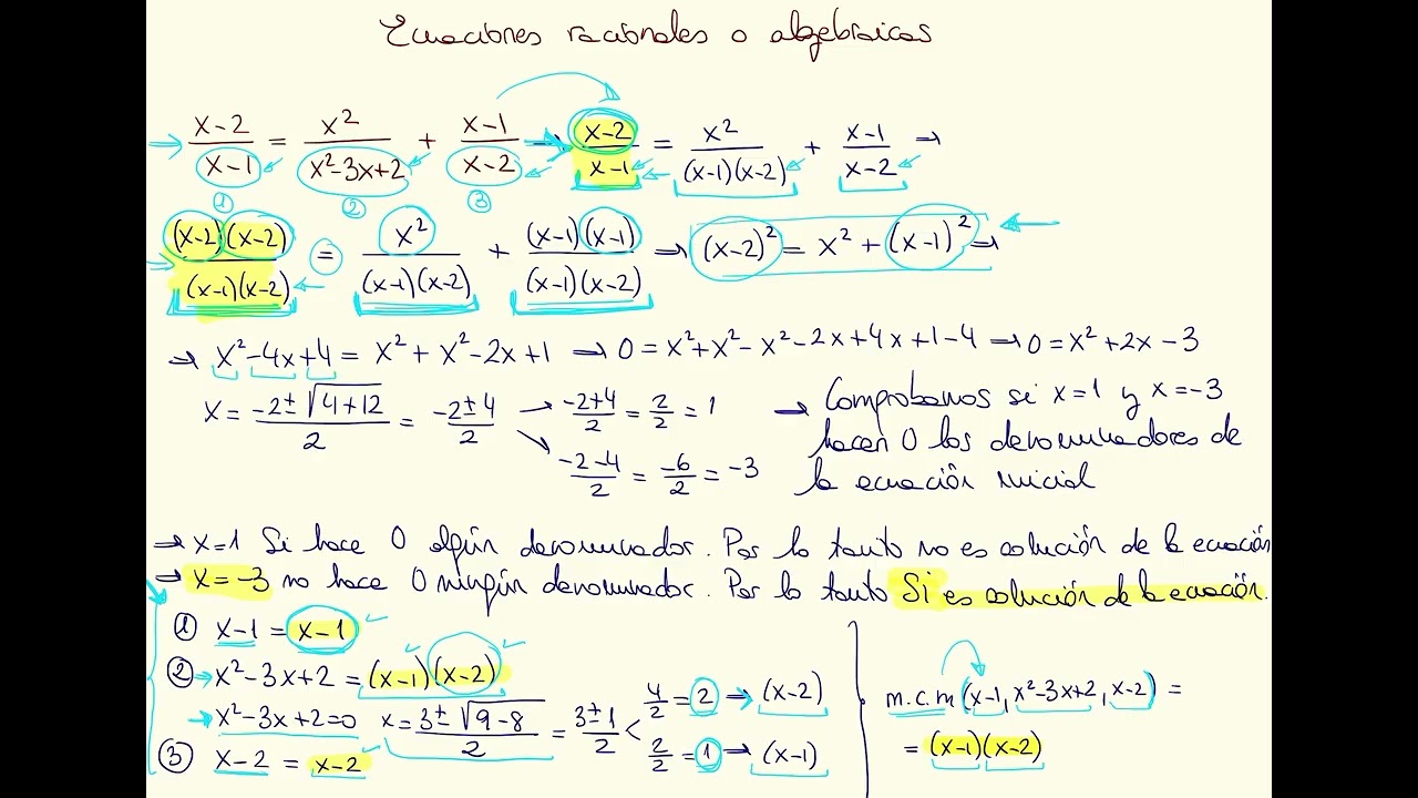 Ecuaciones racionales 5