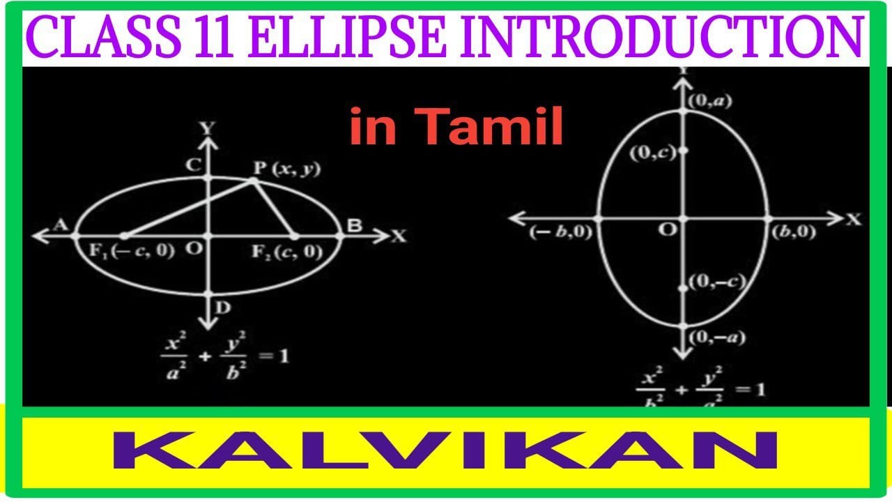 Ellipse Introduction in Tamil / Class 11 Ellipse Concept In Tamil / Conic Sections in Tamil/Kalvikan