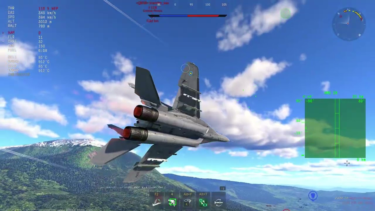 MiG-29N vs J-11B