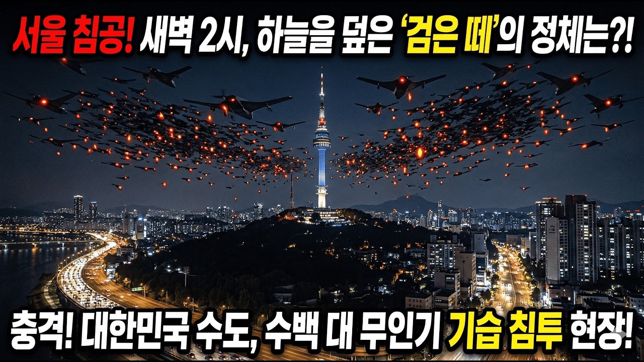 서울 한복판 수백대 무인기 기습 침투 발생!! 대한민국 육,해,공 대원들의 치열한 사투를 담은 그날밤 이야기