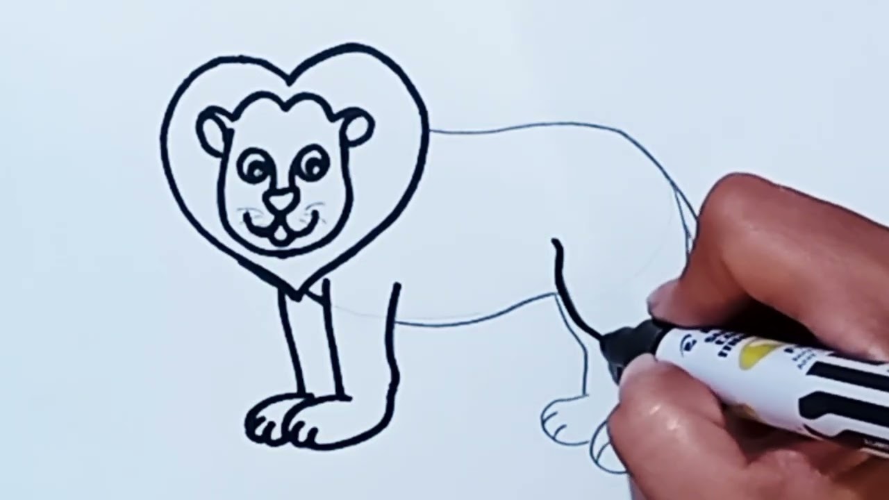 How to draw Loin #drawing #easydrawing 