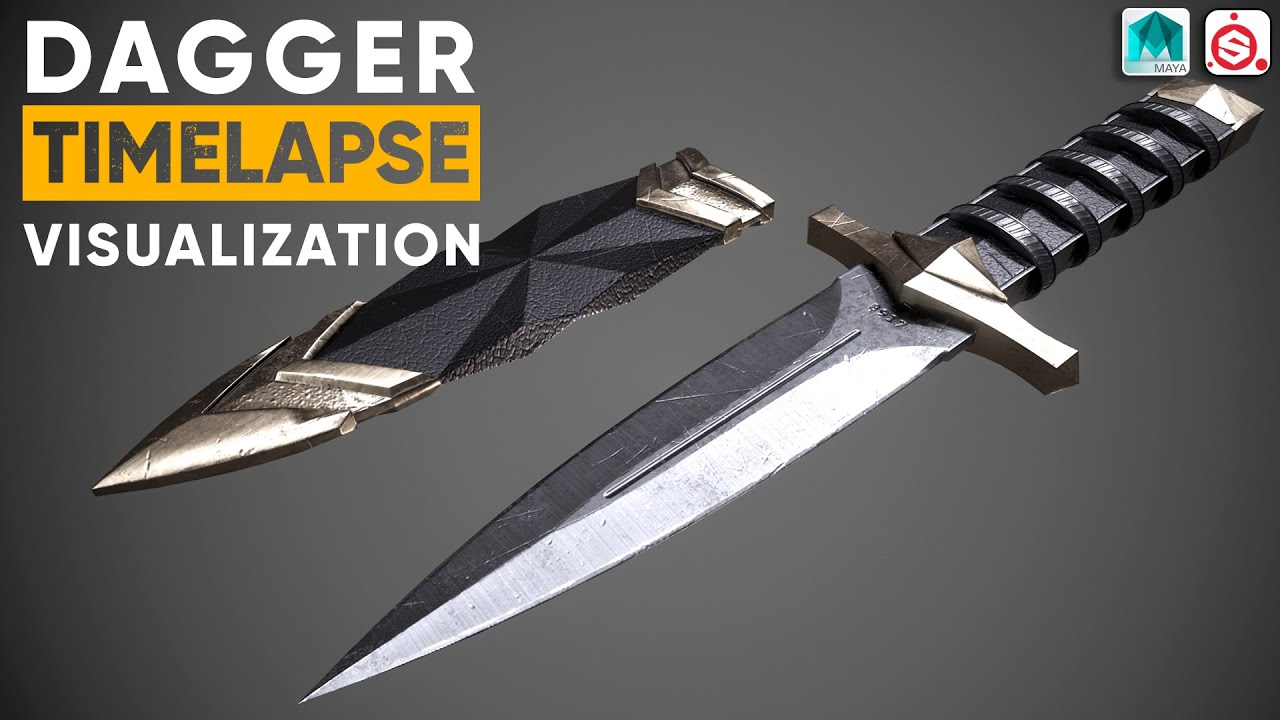 3ds Max and Substance Painter - Game Ready Dagger Speed Modeling and Texturing