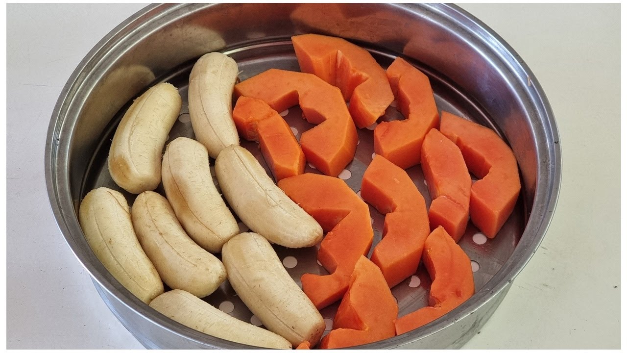กล้วยมะละกอ..!! เอามาทำขนมได้อร่อยจริง | ลองแล้วติดใจแน่นอน