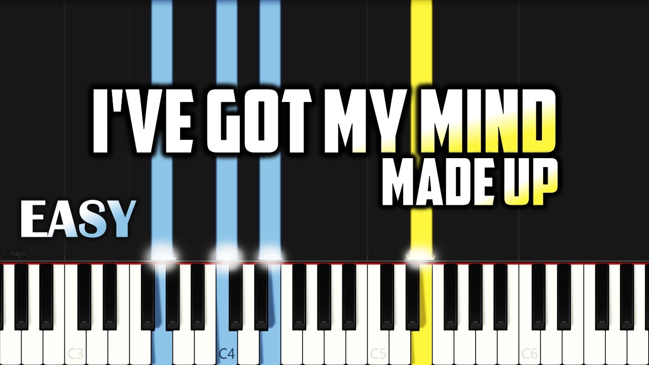 I've Got My Mind Made Up | EASY PIANO TUTORIAL BY Extreme Midi