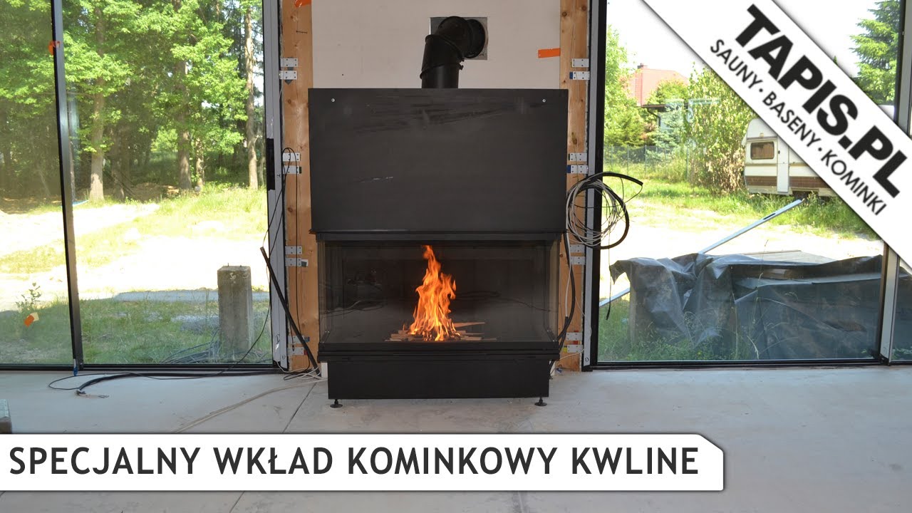 WKŁAD KOMINKOWY KWLINE E 1300 G 3D BLACK WERSJA SPECJALNA MONTAŻ KATOWICE - KOMINKI - TAPIS.PL
