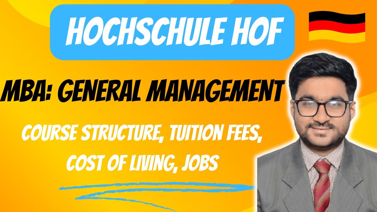 Hochschule Hof: MBA in General Management Germany | Complete Course Information | Masters in Germany