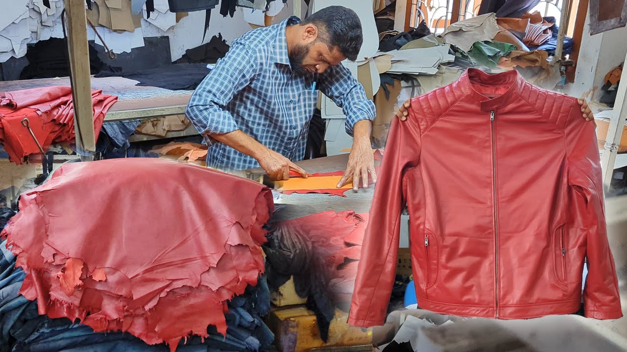 Hand made Process of Making Leather Jacket | Luxury Leather Jackets Manufacturing