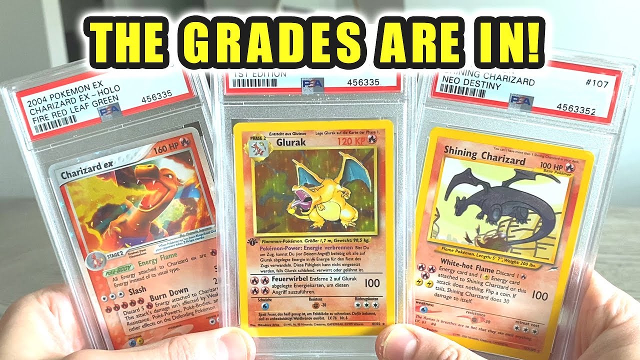 *IS MY CHARIZARD POKEMON CARD $10,000?!* My PSA Graded Cards Are Back!