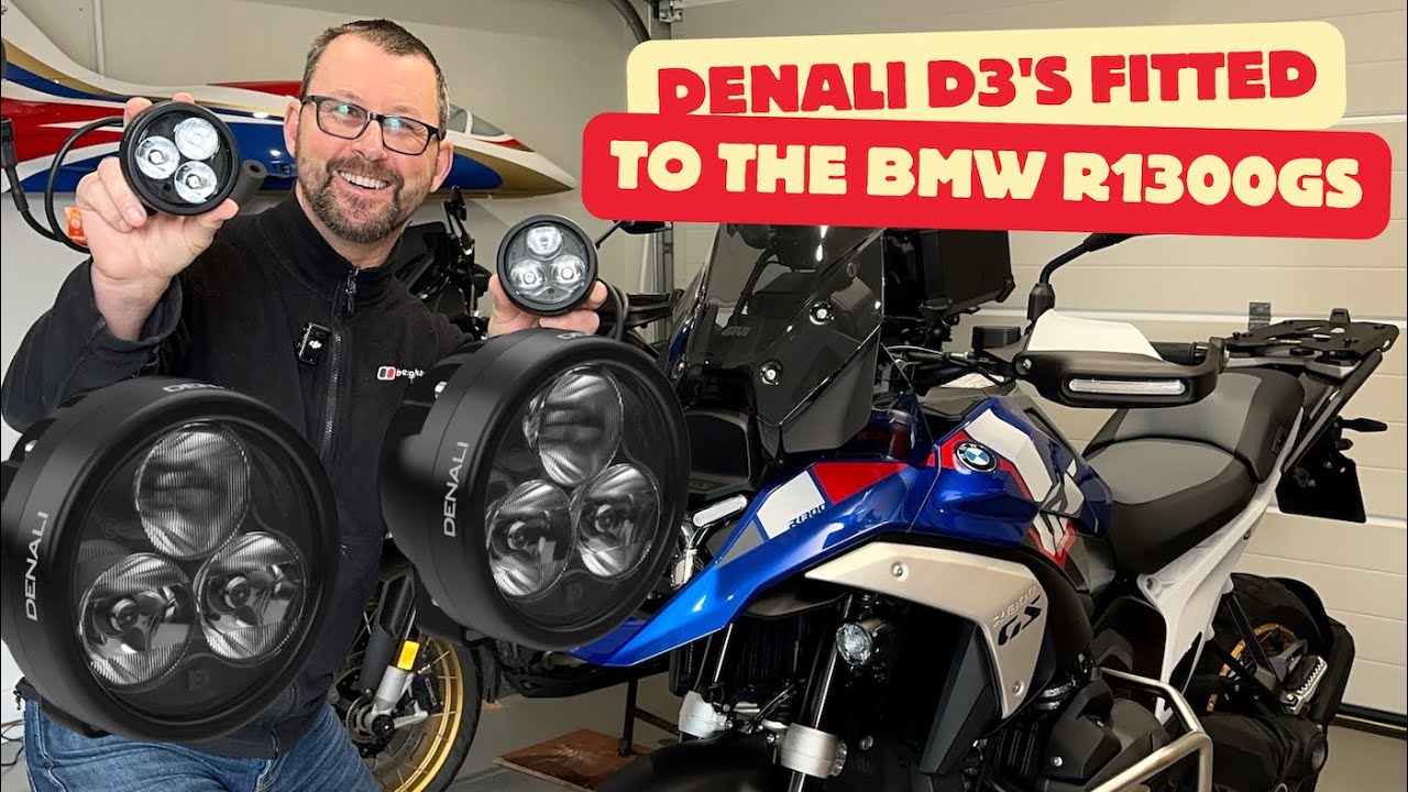 BMW R1300GS | Denali D3's | How to fit them if you already have the Hex Ezcan | No panels removed.
