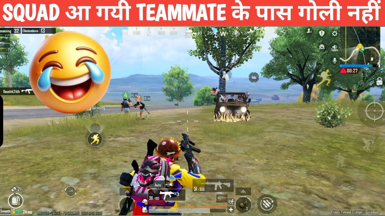 TEAMMATE TURN OUT TO BE PRO😆-HE 🙈 BGMI COMEDY video online gameplay MOMENTS CARTOON FREAK #bgmi