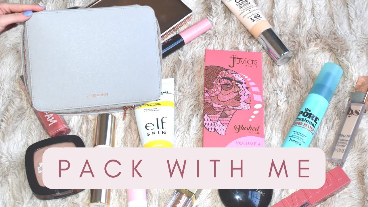 Pack My Travel Makeup Bag With Me