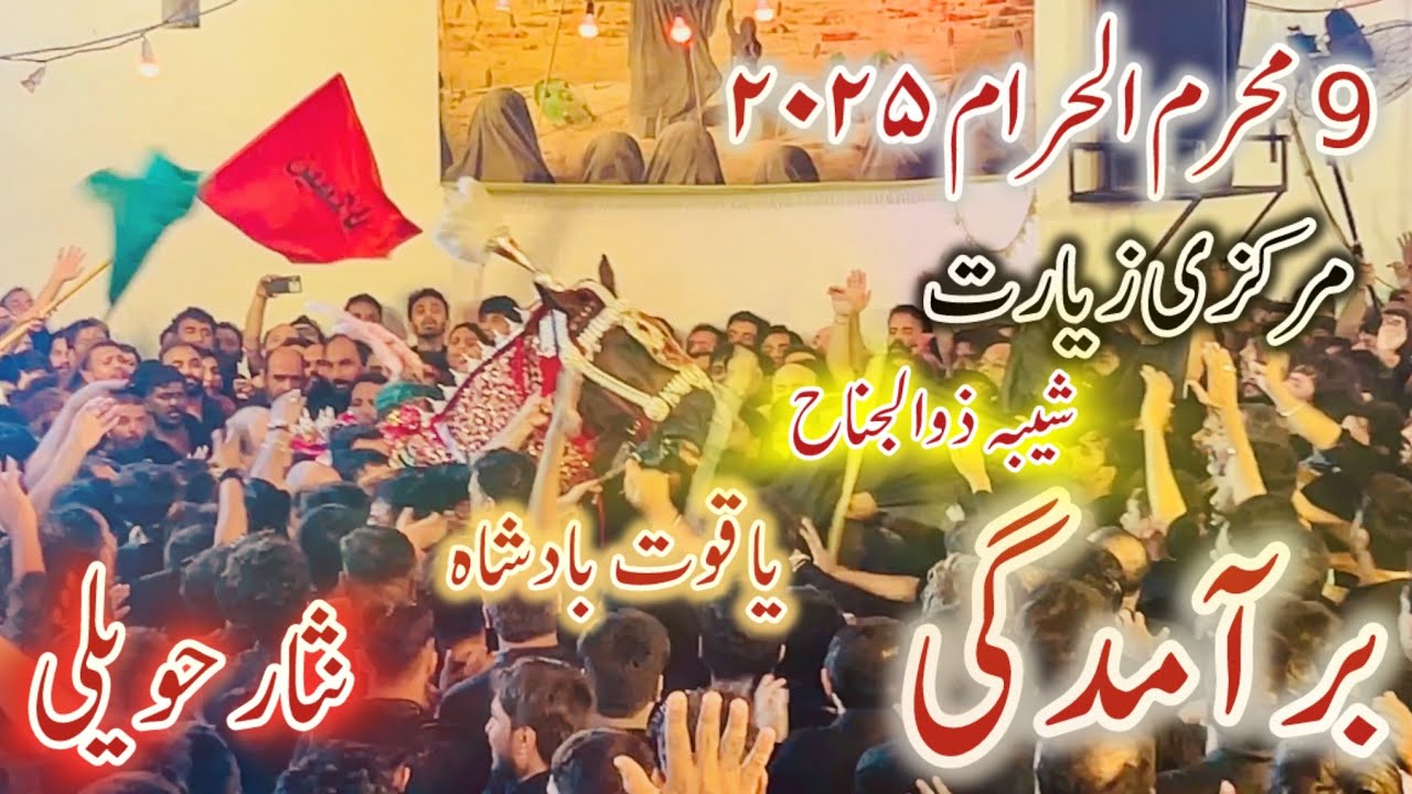 9 Muharram 2025 Markazi Ziyarat Baramdagi Zuljanah Yaqoot Badshah || Nisar Haveli Mochi gate Lahore
