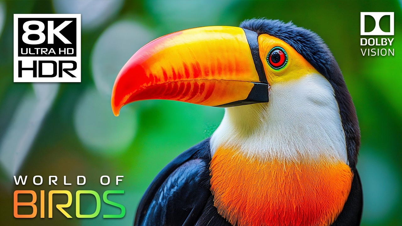 Incredible Wild Birds in Dolby Vision HDR 8K 120FPS Video – Scenic Relaxation Experience