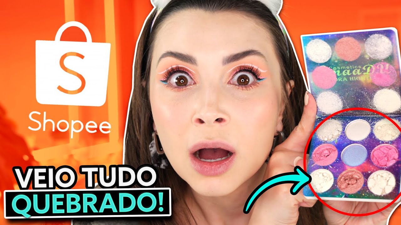 COMPREI MAKES NA SHOPEE E VEIO TUDO QUEBRADO - VALEU A PENA? COMPRARIA DE NOVO?
