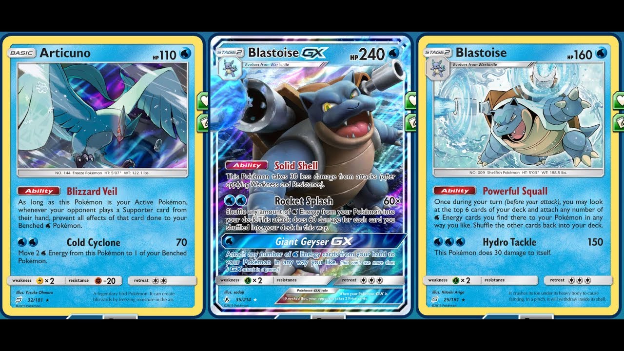 360+ DMG BLASTOISE GX Deck, Massive HP & Energy Boost