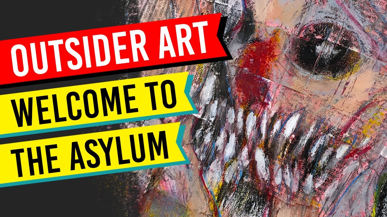 OUTSIDER ART of The Mentally ill (Live Painting) Brut Art, Naive Art, Raw Art, Primitive Art