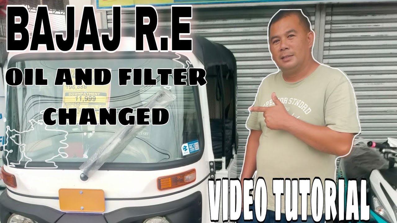 How to change oil & filter change Bajaj RE video tutorial//Tara at ating alamin!!