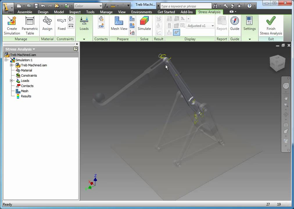 Part 6 - Dynamic Simulation & Finite Element Analysis (FEA) - Autodesk Inventor 2011