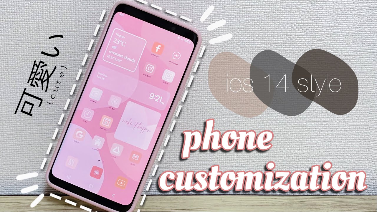 HOW TO MAKE YOUR PHONE AESTHETIC | cute pink theme | Samsung 🌸