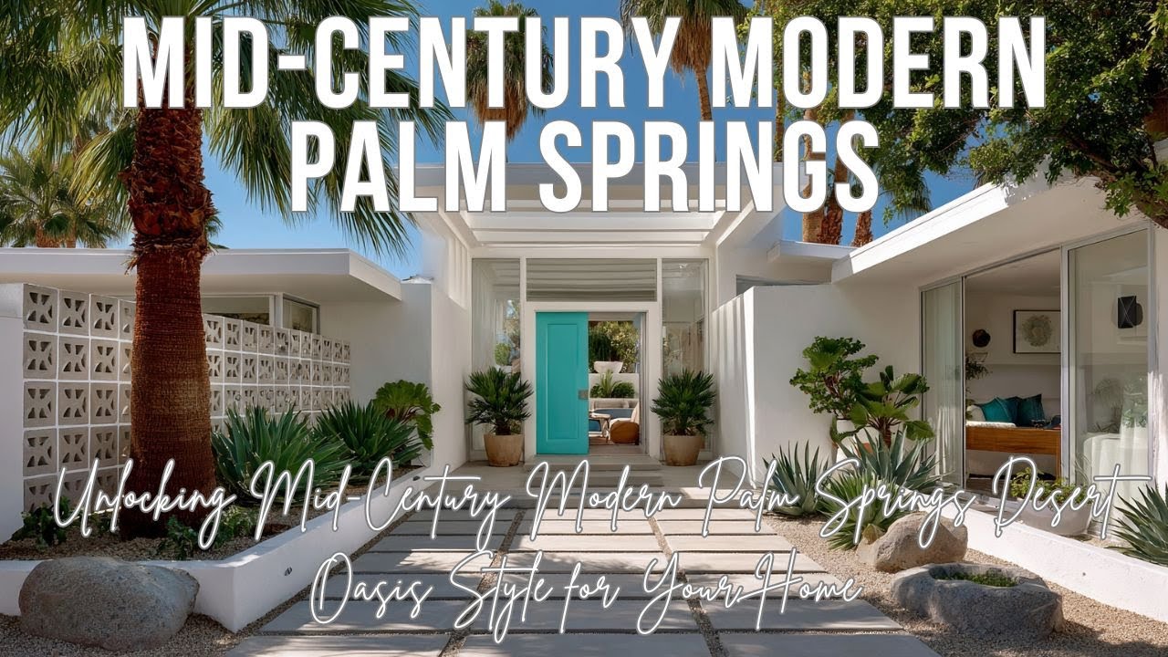 Unlocking Mid-Century Modern: Palm Springs Desert Oasis Style for Your Home