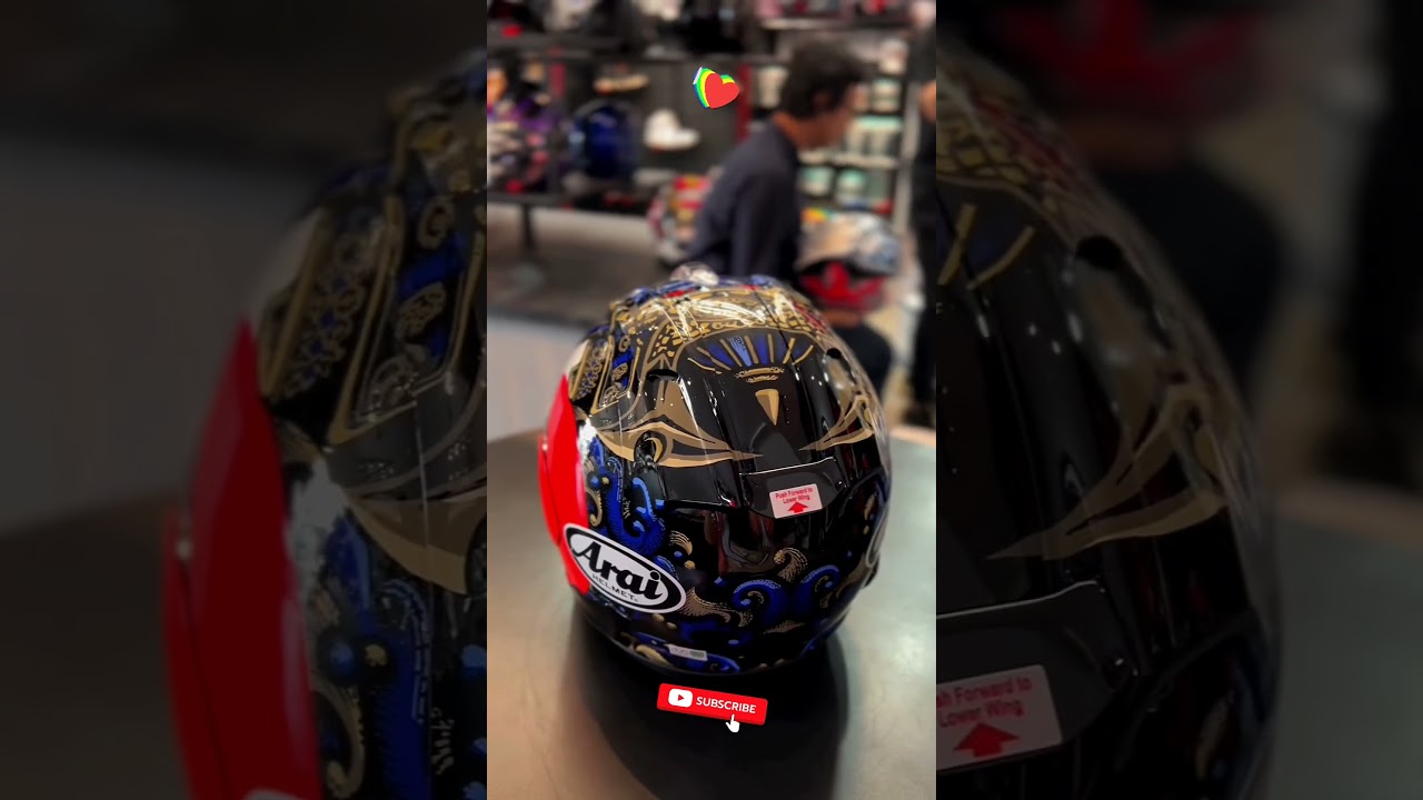 Helm Arai RX-7X Samurai #automobile #helm #motorcyclegear #shortsviral #shortvideo #shorts