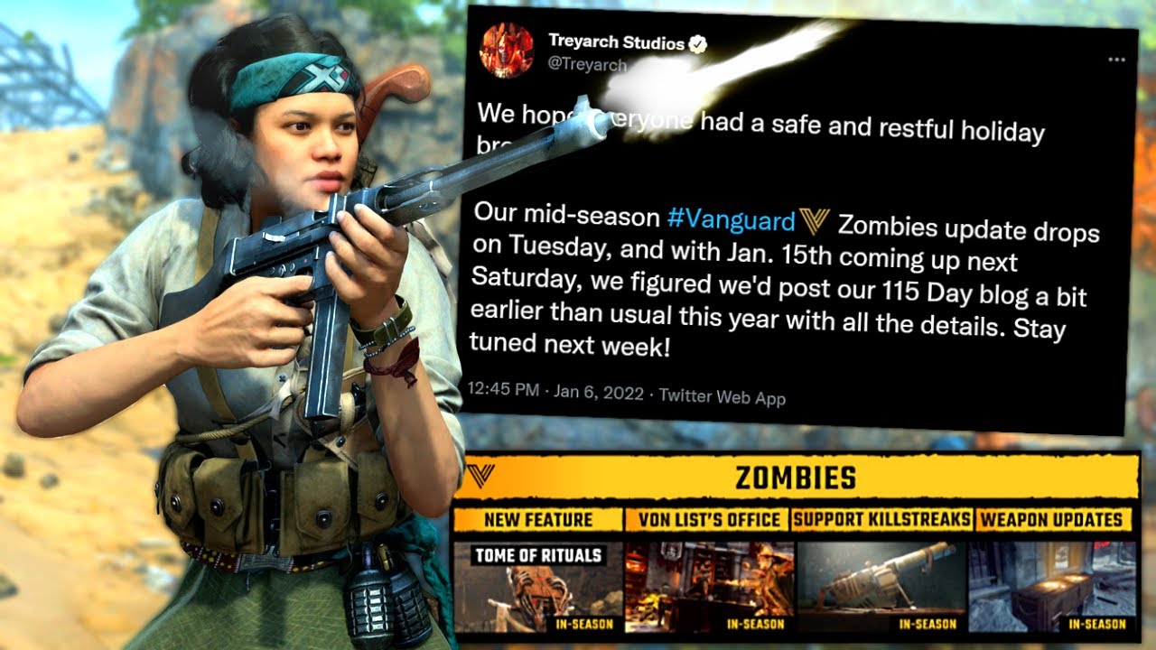 Vanguard Zombies Mid-Season Update on TUESDAY! (115 Day SOON)
