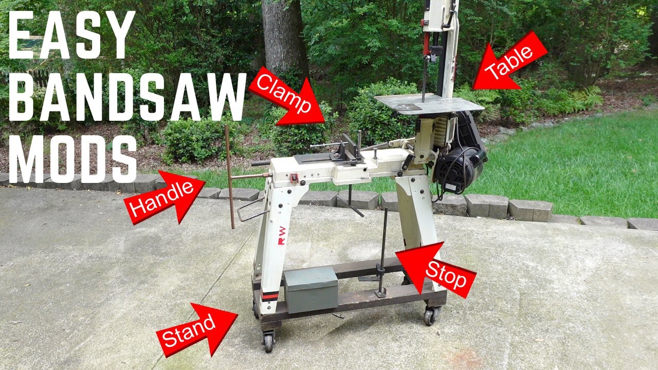 Easy Horizontal Bandsaw Modifications - Upgrades for Jet and Harbor Freight 4x6 & 5x6 Metal Saws