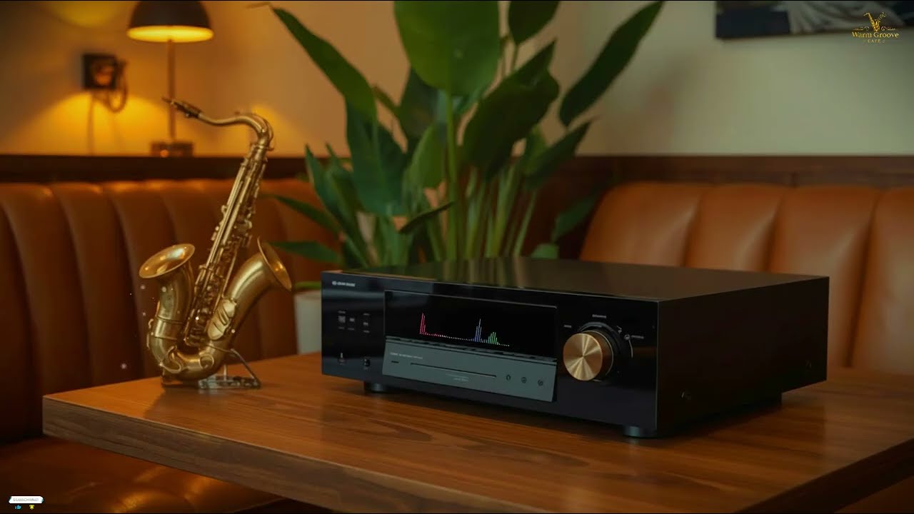 Romantic Jazz with Sax in a Cozy Café Lounge | Soft Night Mood