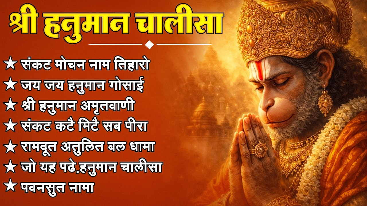 श्री हनुमान चालीसा 🌺🙏 shree hanuman chalisa original video 🙏🌺 gulshan kumar hariharan full hd