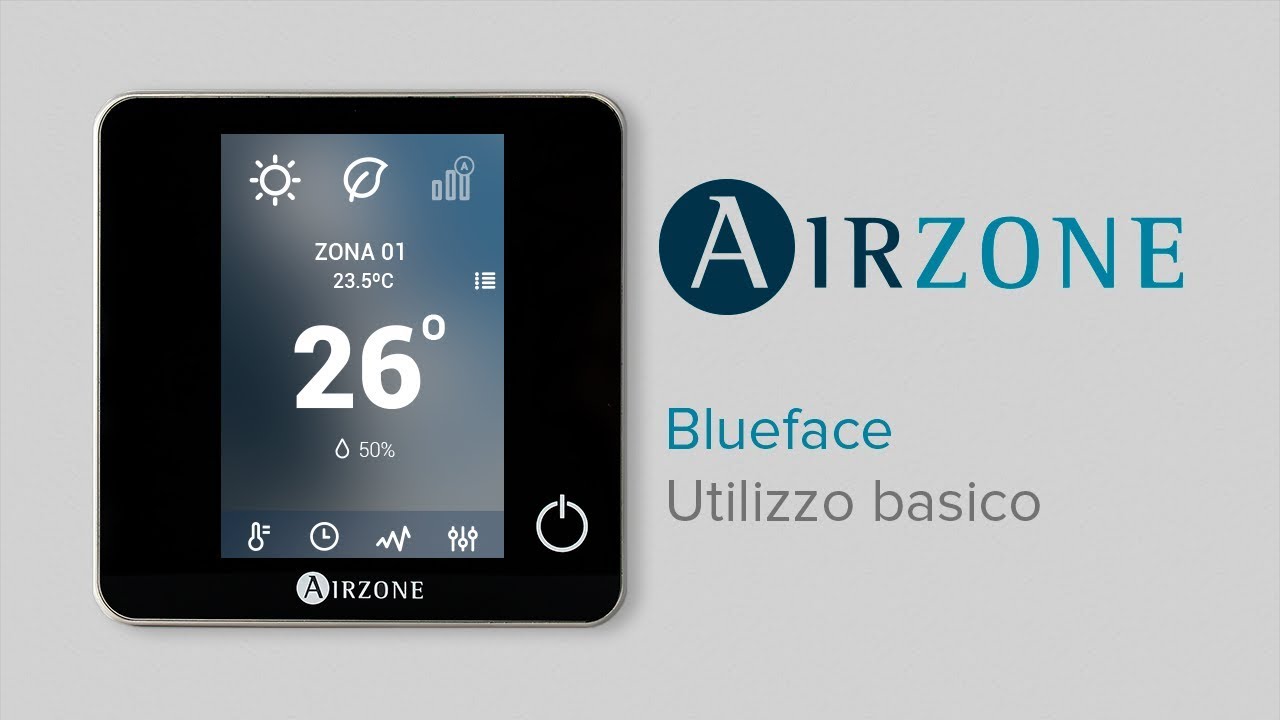 Termostato Airzone Blueface: Utilizzo basico