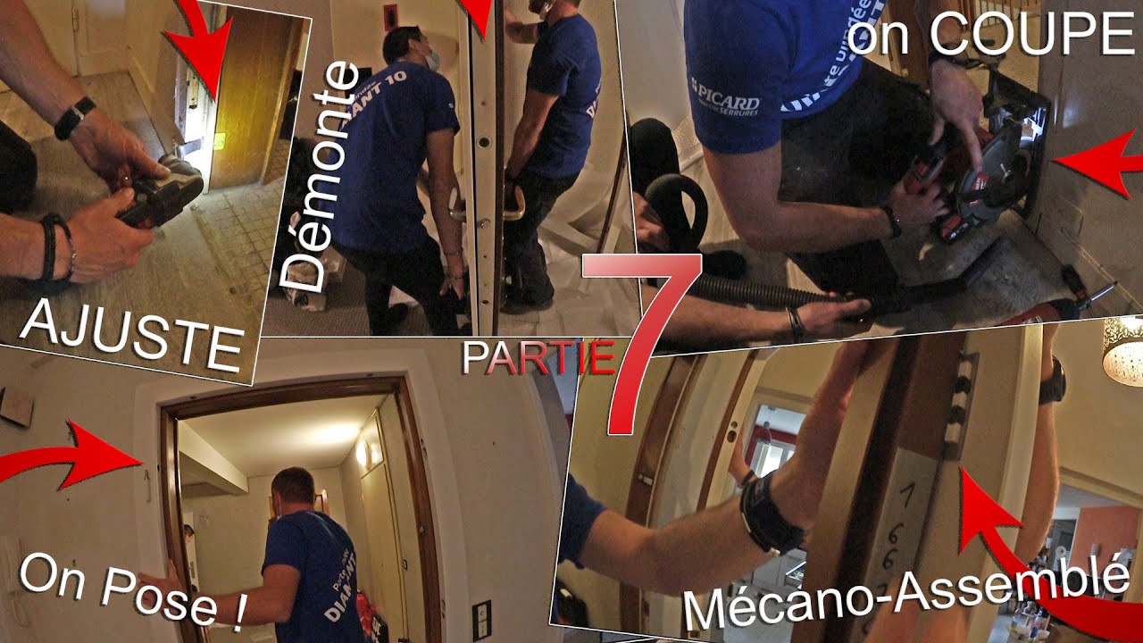 7. Pose du cadre de la Porte Blindée