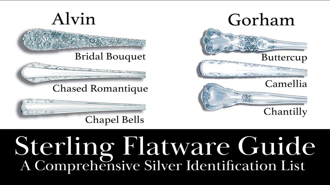 A Comprehensive Sterling Silver Flatware Pattern Identification Guide - Find your patterns!
