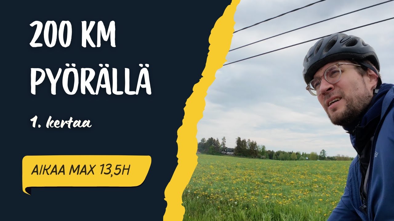 200km pyörällä ensimmäistä kertaa