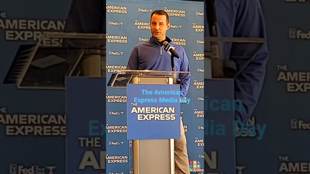 The American Express 2025 Media Day at PGA West.  Pat McCabe Tournament Executive Director...