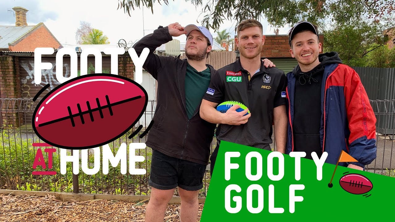 FOOTY GOLF | Footy at Home with Collingwood's Taylor Adams