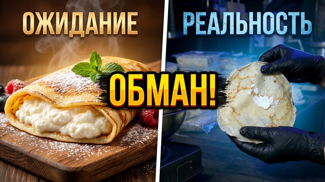 Блинчики. ОБМАН, НЕДОВЕС, ПОДДЕЛКА НАЧИНКИ. Зачем покупать? ЧекФуд Обзор