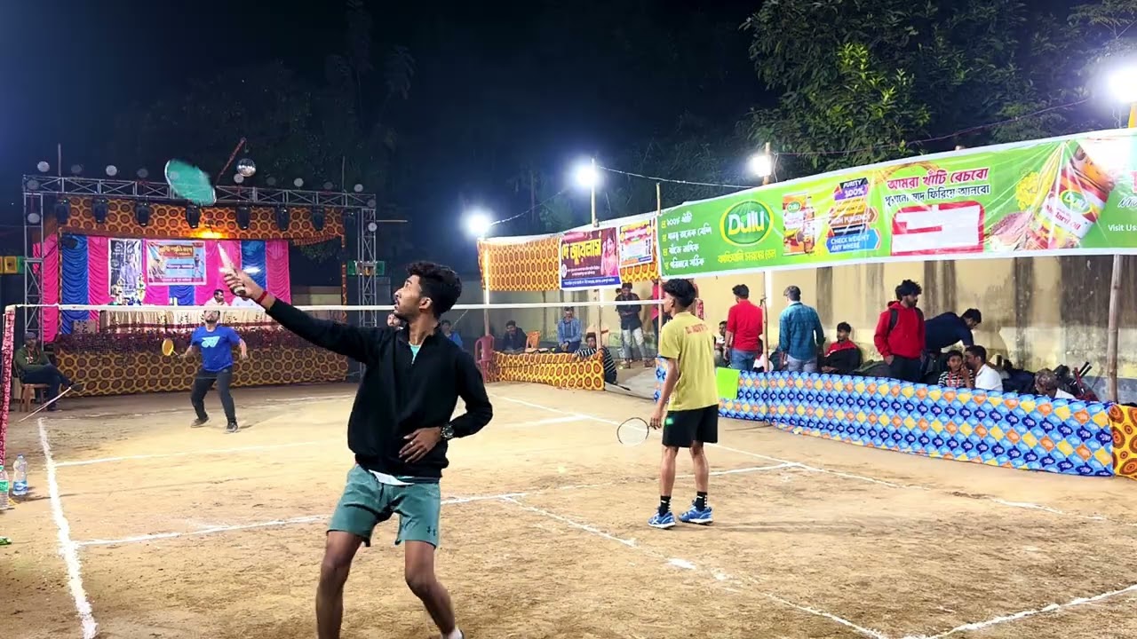 Outdoor Badminton Tournament RITAM VS LOCAL TEAM 1ST SET #badmintonhighlights #badminton #yonex #bwf