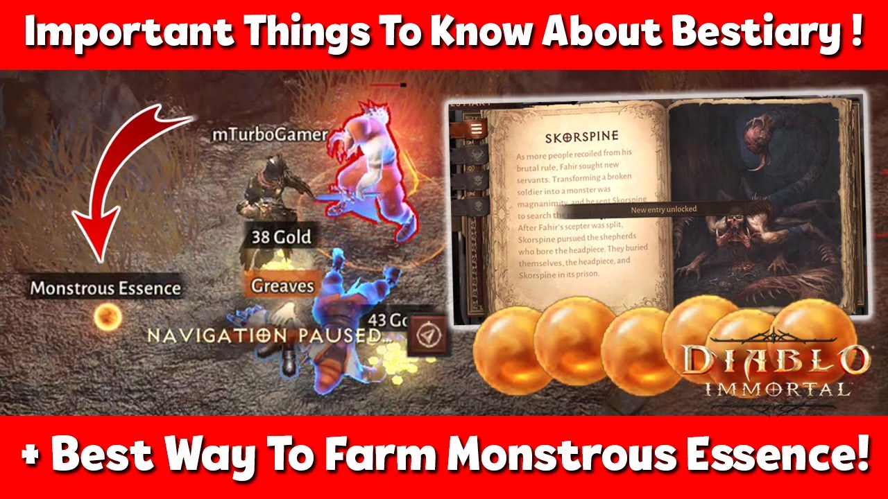 Diablo Immortal Bestiary Guide + Best Way To Farm Monstrous Essence!