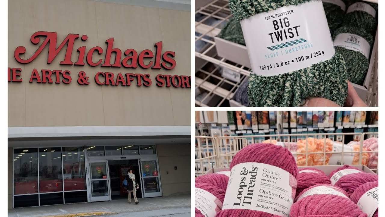 О! ✨️ВАУ! НОВАЯ ПРЯЖА ✨️В МАГАЗИНЕ MICHAEL'S! ПОПРОБУЙТЕ У МЕНЯ ВСЮ ЭТУ ПРЯЖУ!🧶🧶😃