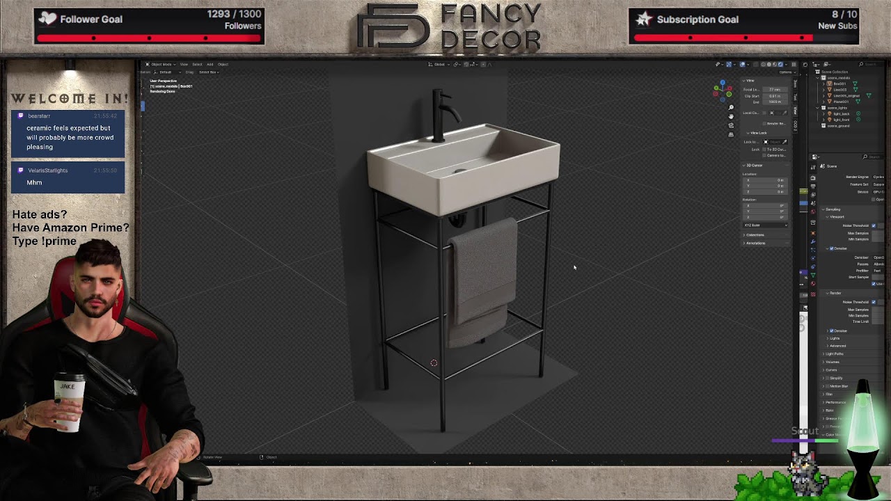 Bathroom Sink - 3D Modeling with 3DS Max & Substance Painter