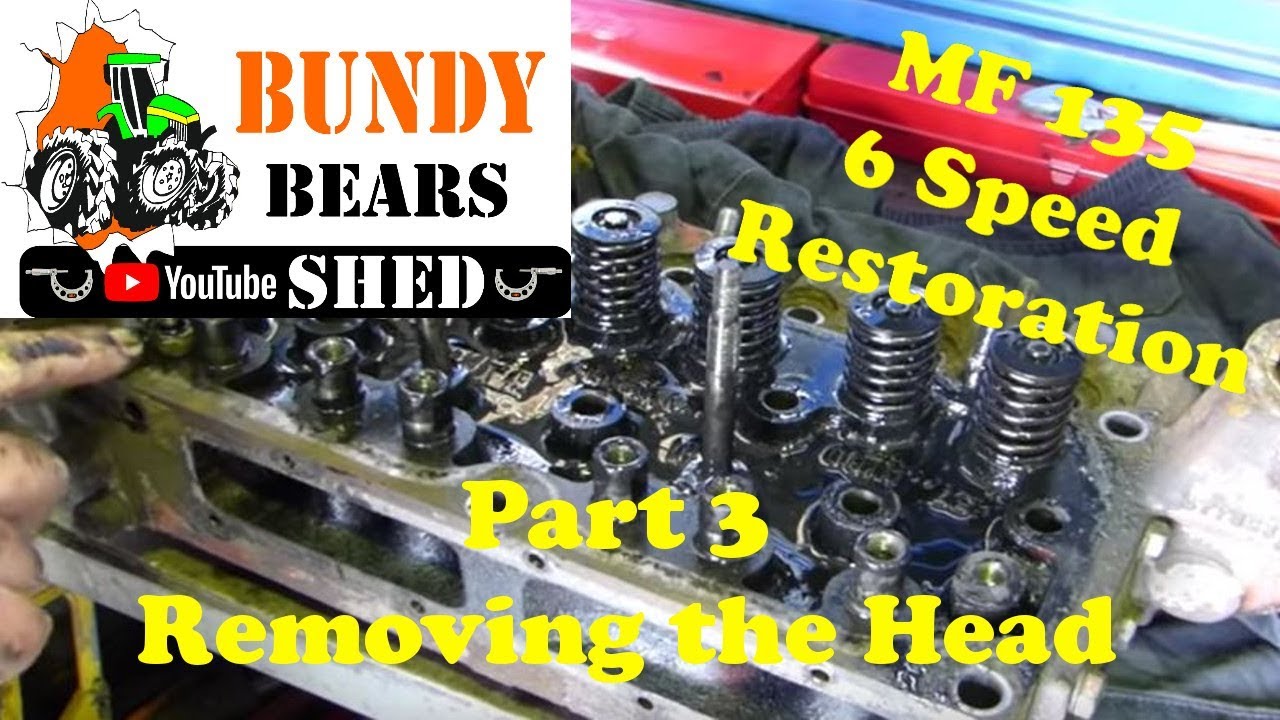 MF135 Restoration #3 Removing the Cylinder Head