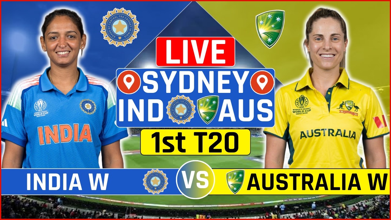India Women vs Australia Women 1st T20 Live Score | IND W vs AUS W 1st T20 Live Scores & Commentary