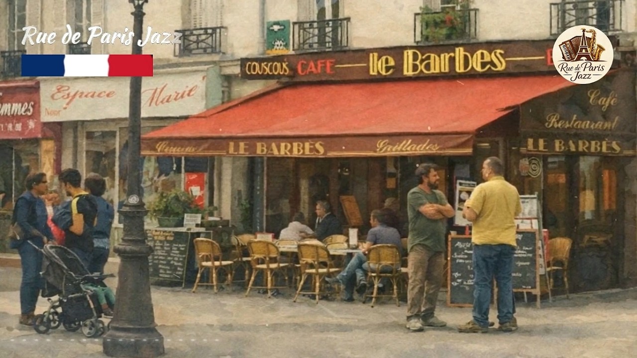 Rue de Paris Vol 3 – Cafe Ambience with French Music - Instrumental  Piano & Accordion #cozyjazz