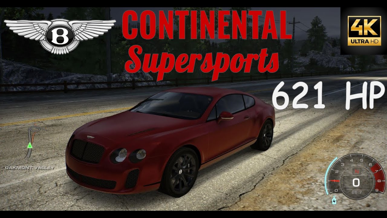 Bentley Continental Supersports - Free Drive 4K 60 FPS | NFS Hot Pursuit Remastered [PS5]