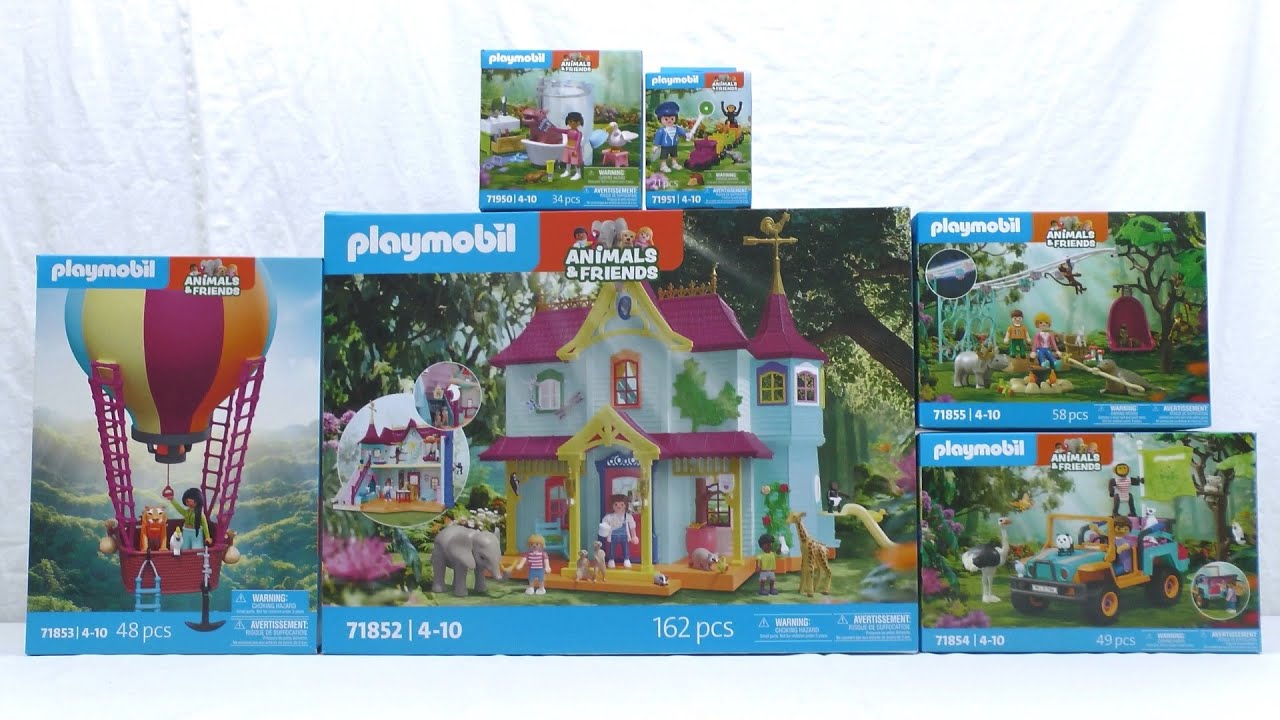 Unboxing Playmobil : La maison des animaux (2025) – 71852, 71853, 71854, 71855, 71950, 71951