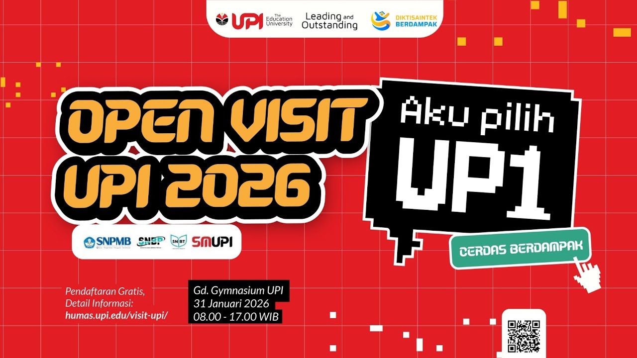 Open Visit UPI Tahun 2026: Aku Pilih UPI!