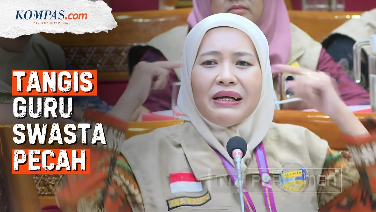 [FULL] Tagih Janji Prabowo, Tangis Guru Swasta Pecah di DPR