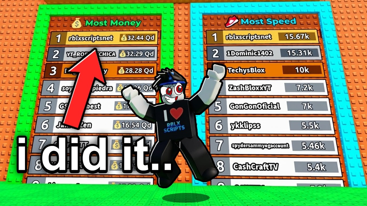 I Used HACKS To Get On LEADERBOARD In Escape Tsunami For Brainrots Script!