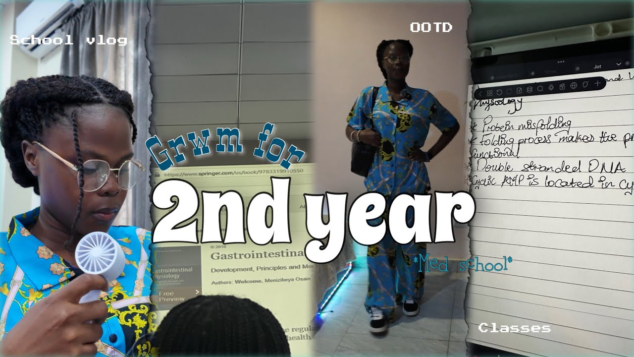 GRWM FOR SCHOOL | 2nd yr, ootd, skincare, classes, chitchat…